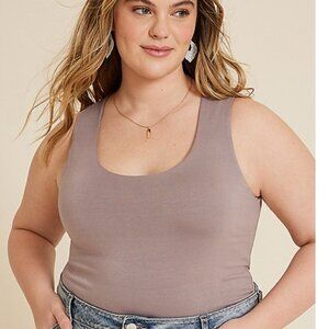 Maurices Simply Smooth Double Layer Scoop Neck Tank Top - 0x